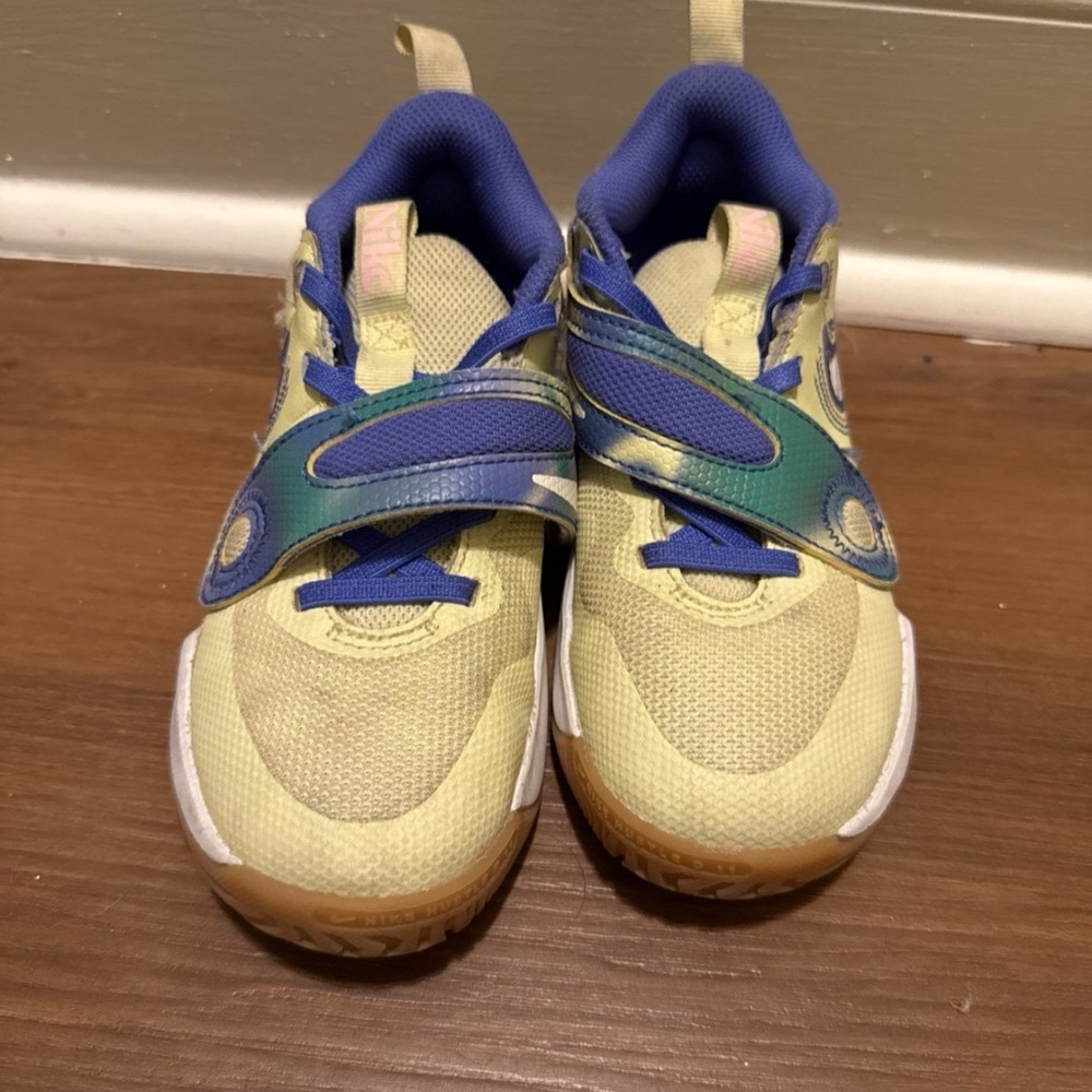 Nike Blue and Yellow Sneakers Retro-Inspired Design